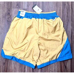 Nike DNA Mens XL Yellow & Blue 8" Athletic Basketball Shorts Mesh Lining‎